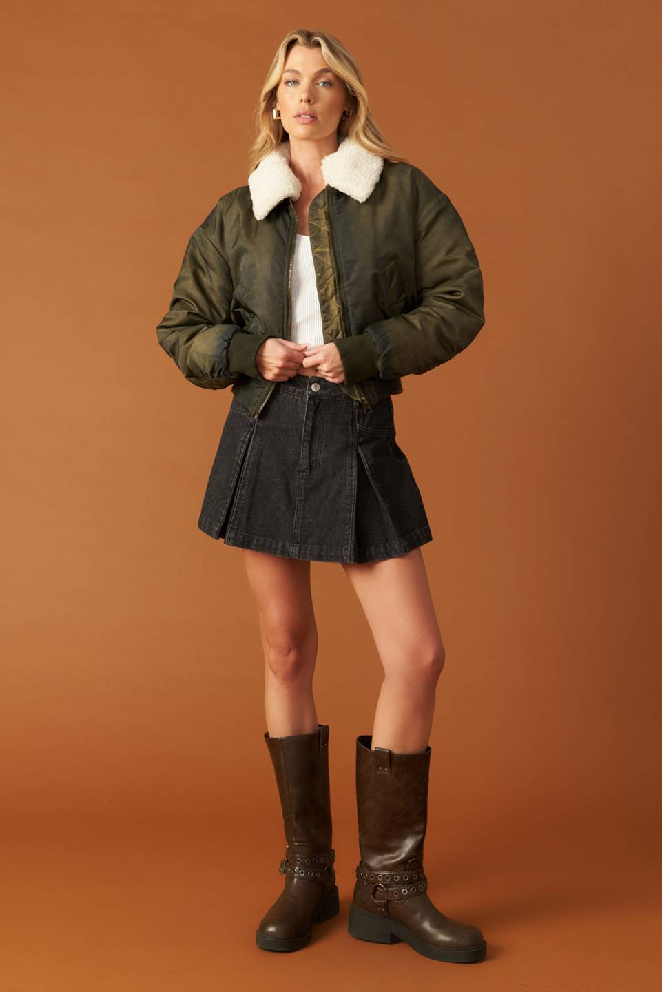 In A Trance Woven Bomber Jacket