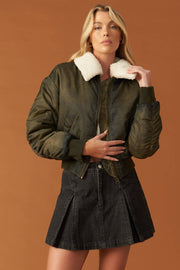 In A Trance Woven Bomber Jacket