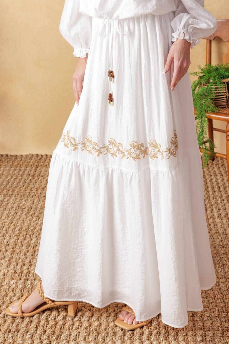 Full Speed Ahead Woven Maxi Skirt