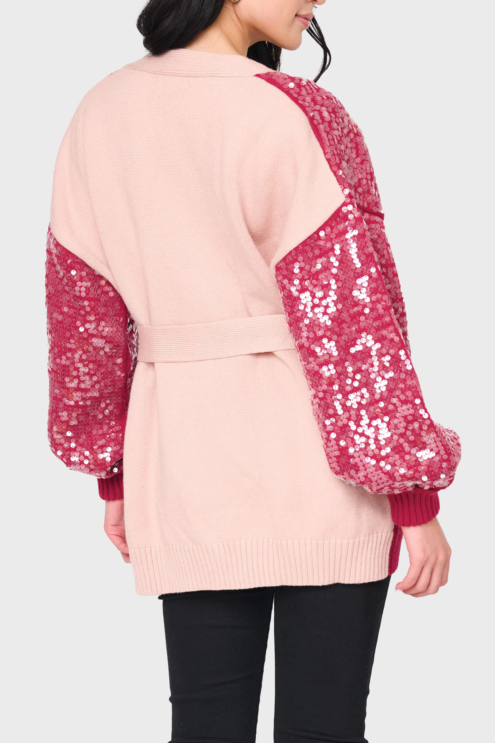 Friday Colorblock Sequin Cardigan