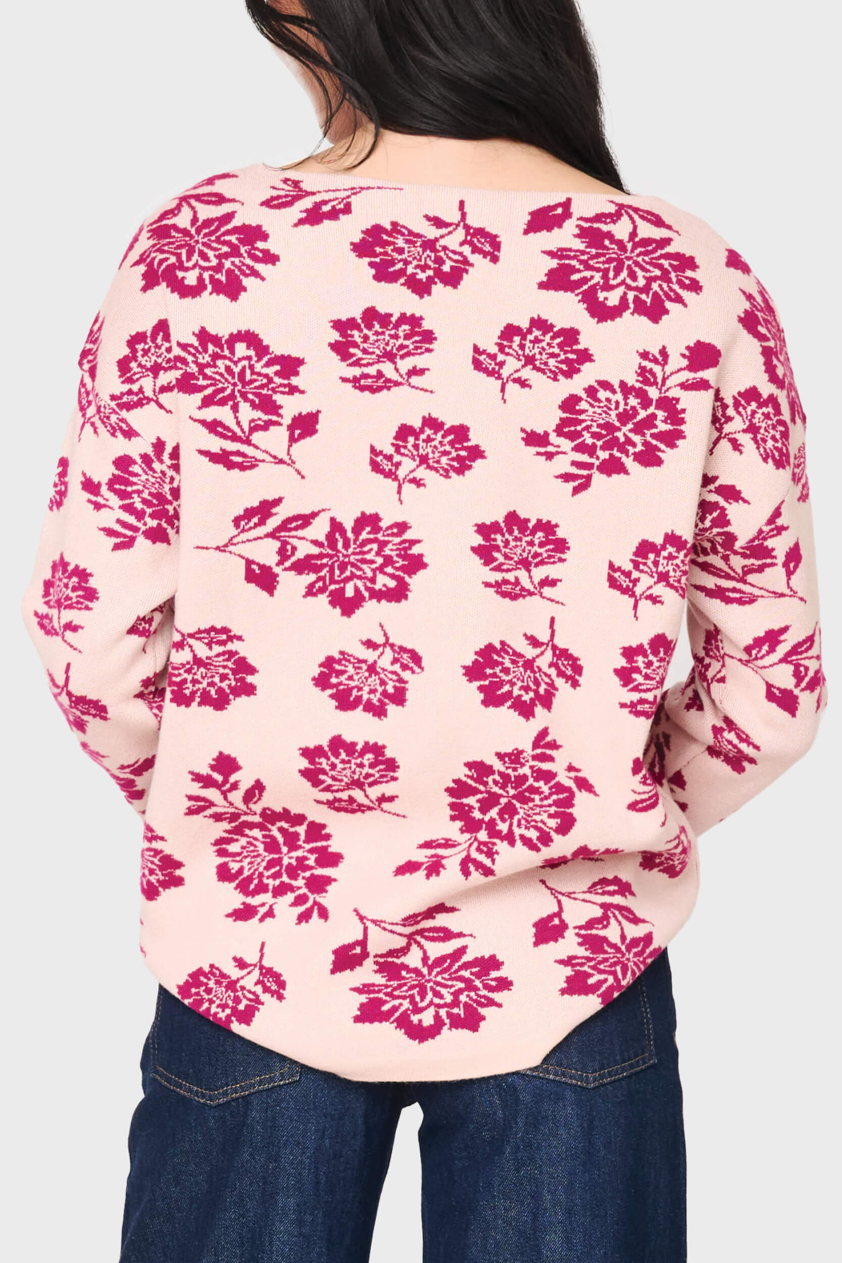 Intarsia Slouchy Luxe Sweater