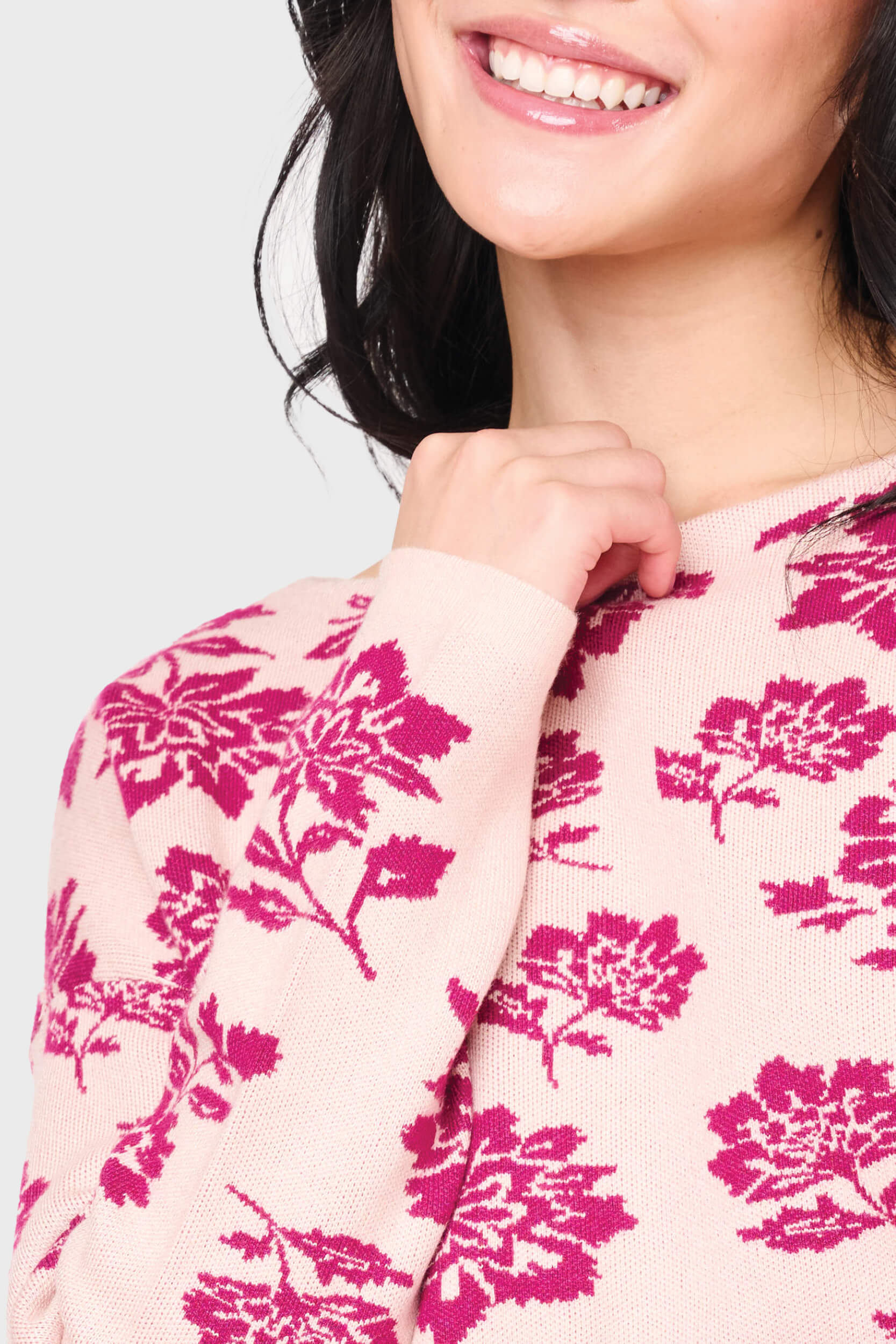 Intarsia Slouchy Luxe Sweater