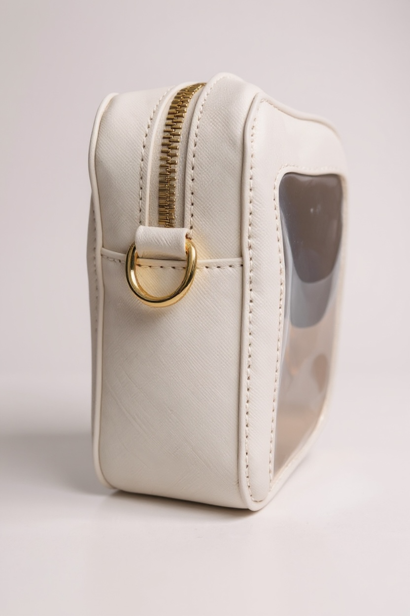 Michelle Clear Crossbody Handbag - White