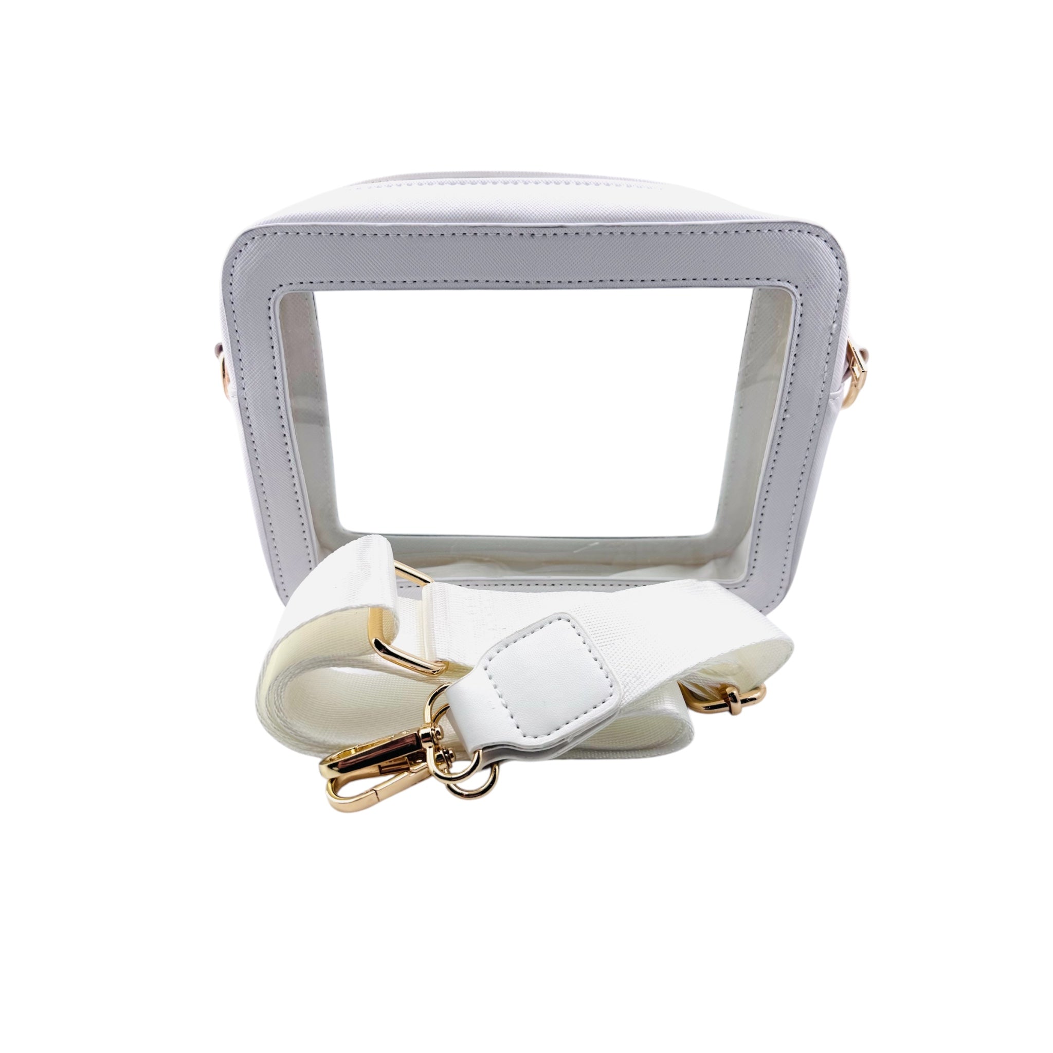 Michelle Clear Crossbody Handbag - White