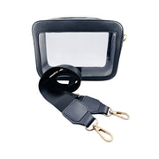 Michelle Clear Crossbody Handbag - Black