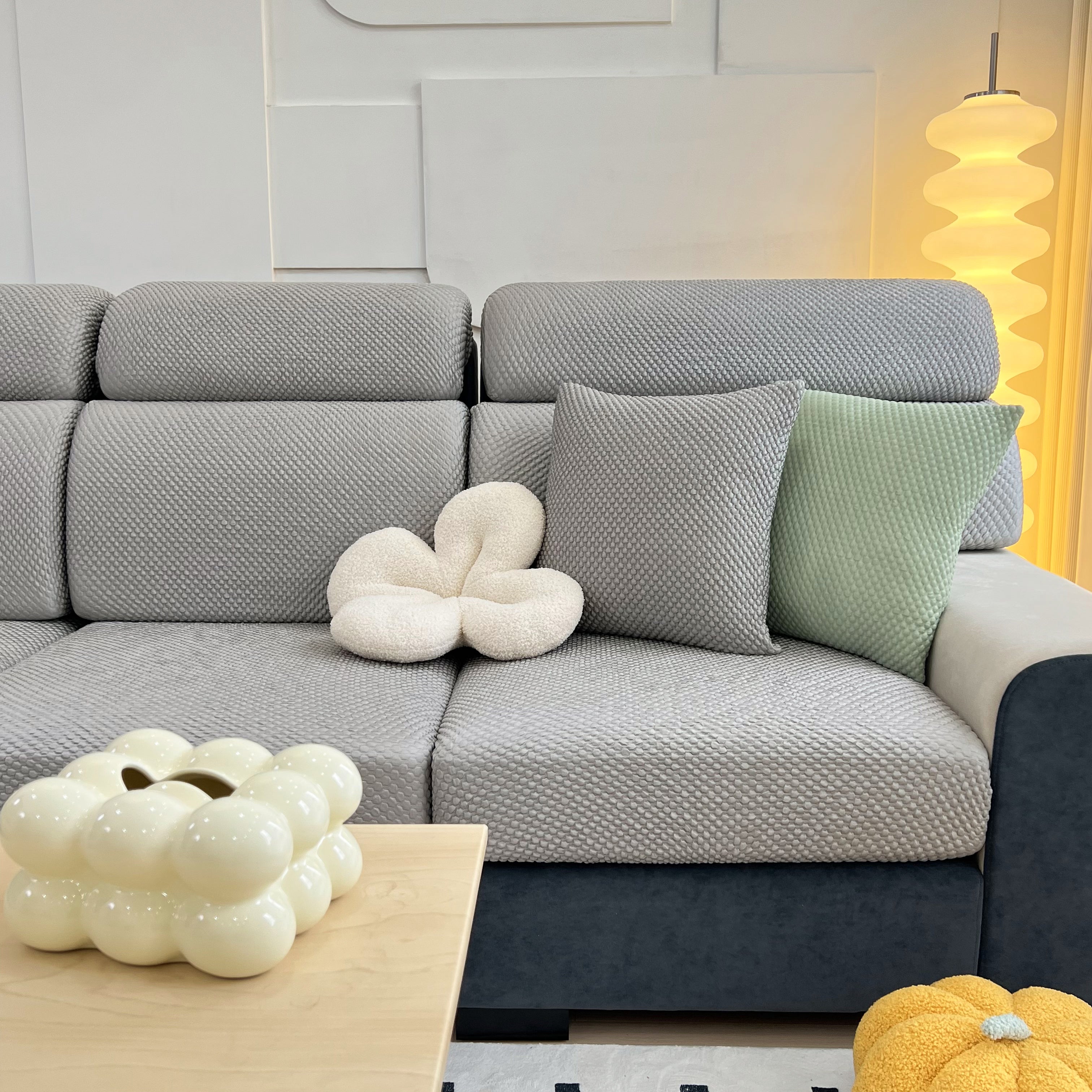 Cooling Stretch Sofa Seat Cushion Covers, Slip Covers For Cushions, Universal Couch Cushion Protector