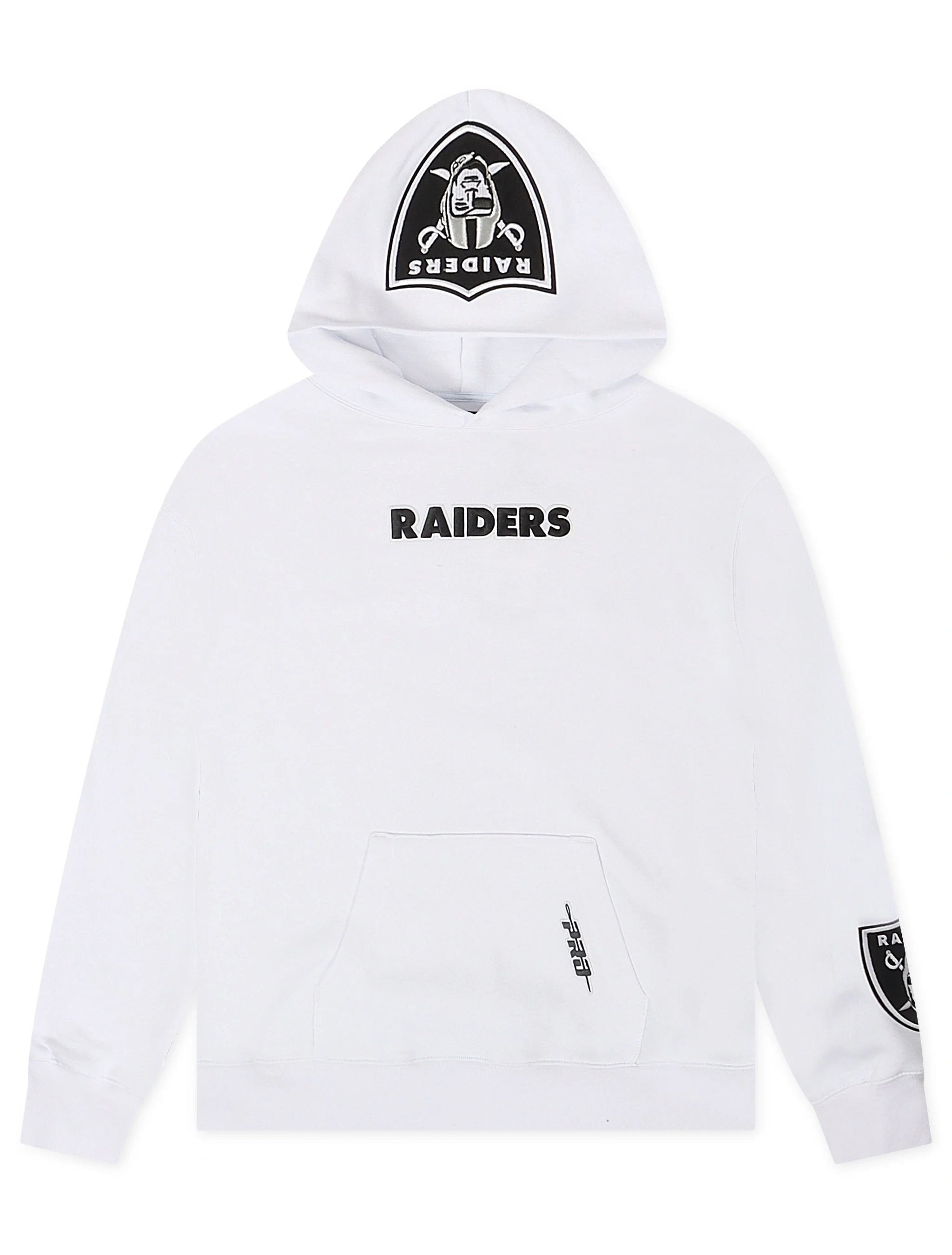 Pro Standard Las Vegas Raiders Wingspan Drop Shoulder Hoodie in White