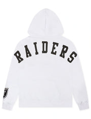 Pro Standard Las Vegas Raiders Wingspan Drop Shoulder Hoodie in White