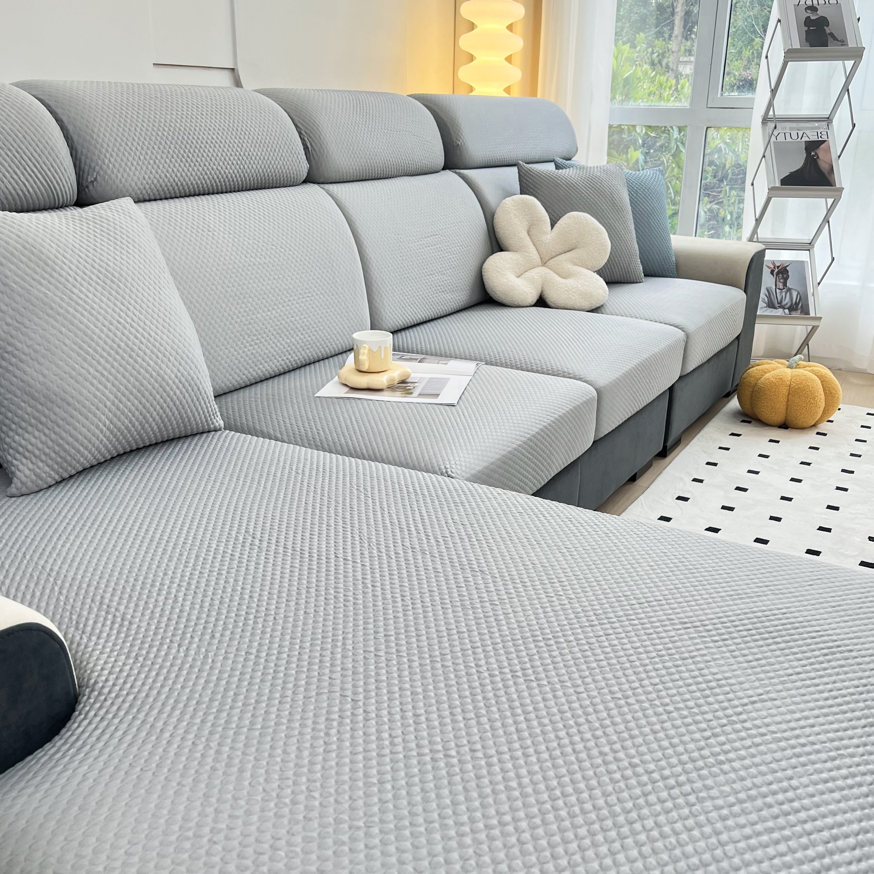Cooling Stretch Sofa Seat Cushion Covers, Slip Covers For Cushions, Universal Couch Cushion Protector