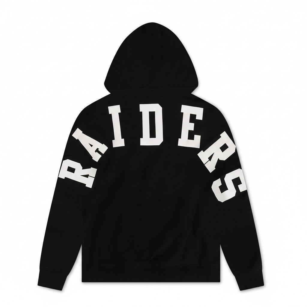 Pro Standard Las Vegas Raiders Wingspan Drop Shoulder Hoodie in Black