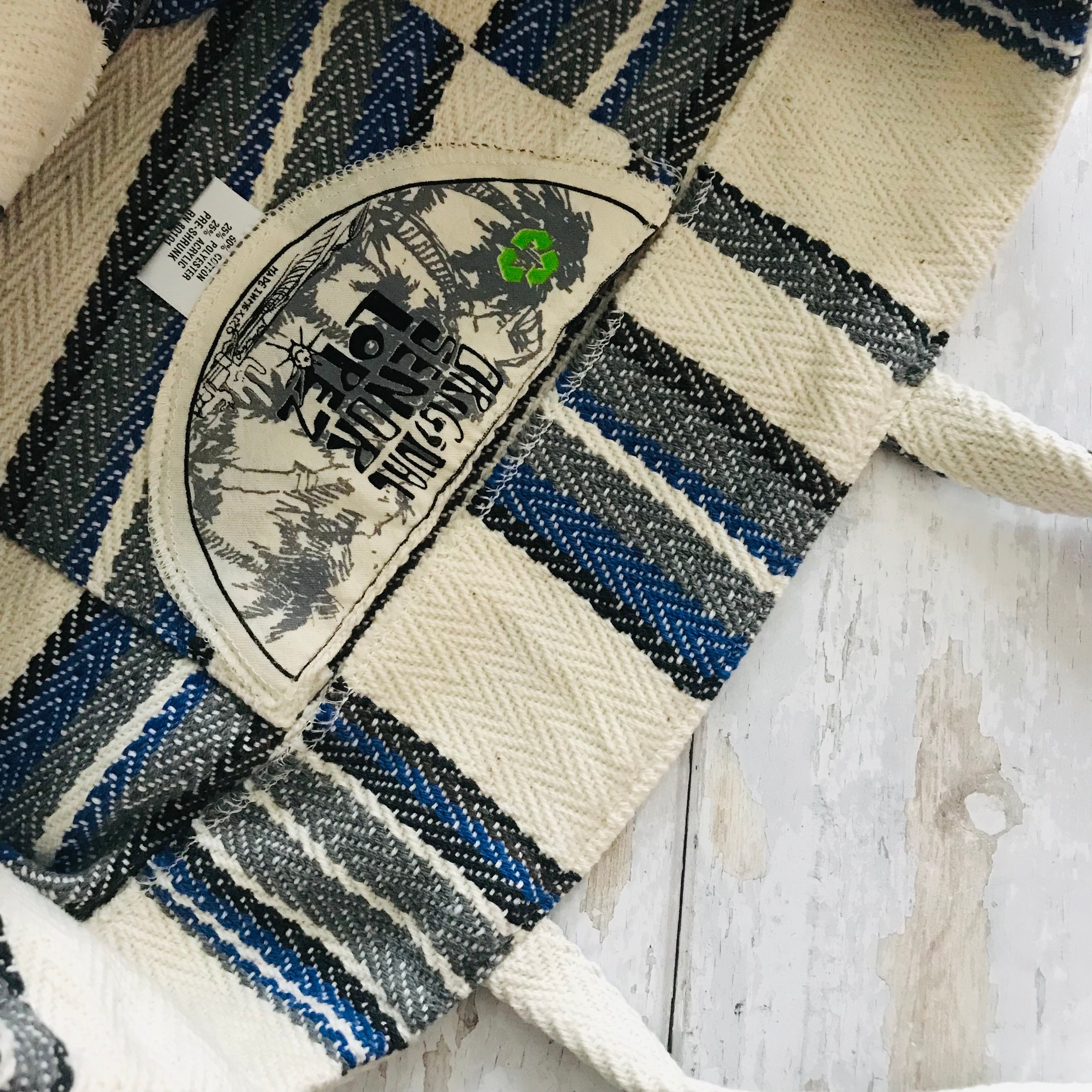 Baja Tote - Natural Azul