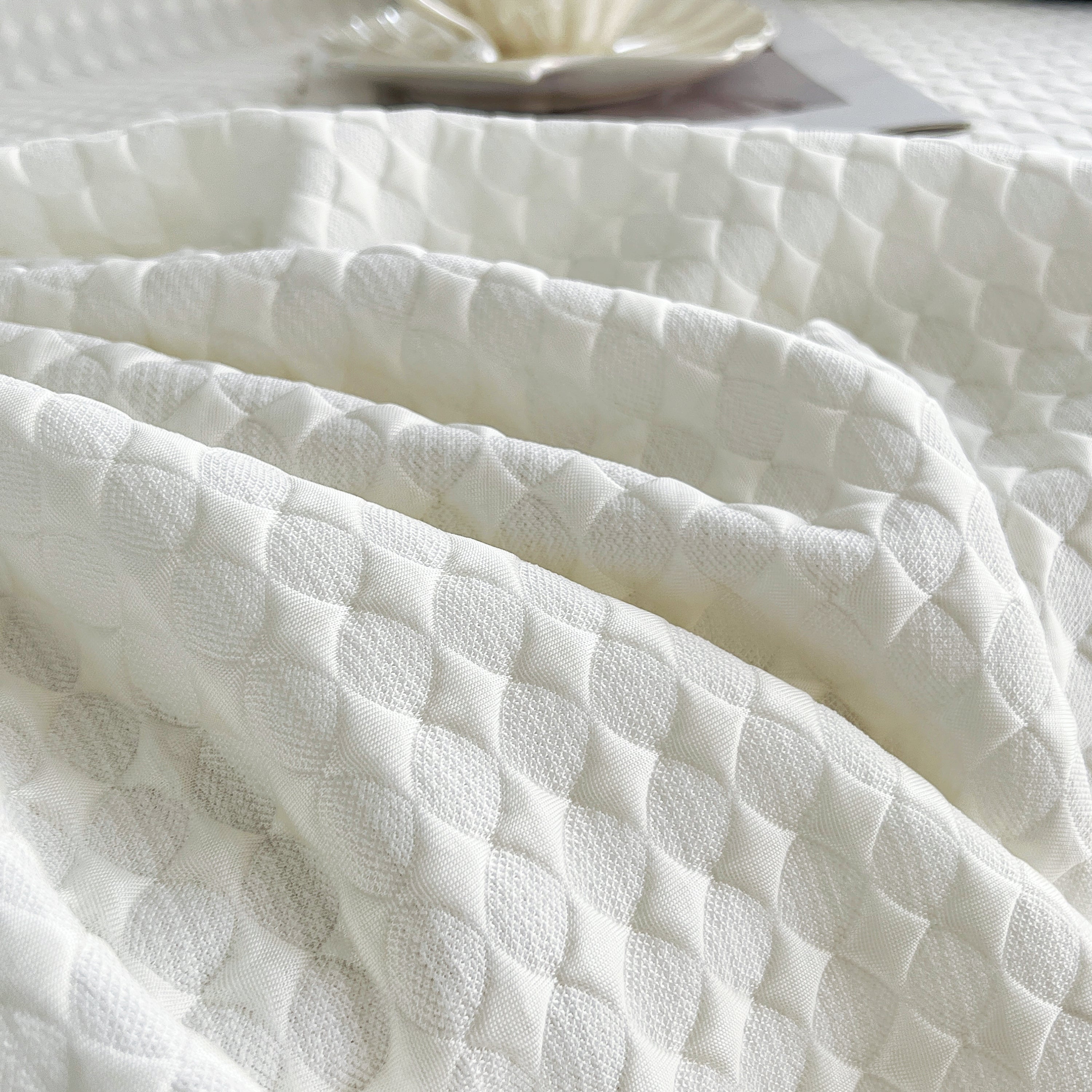 Cooling Textured Sofa Cover Washable Soft Couch Throw Blanket For Summer & Pets