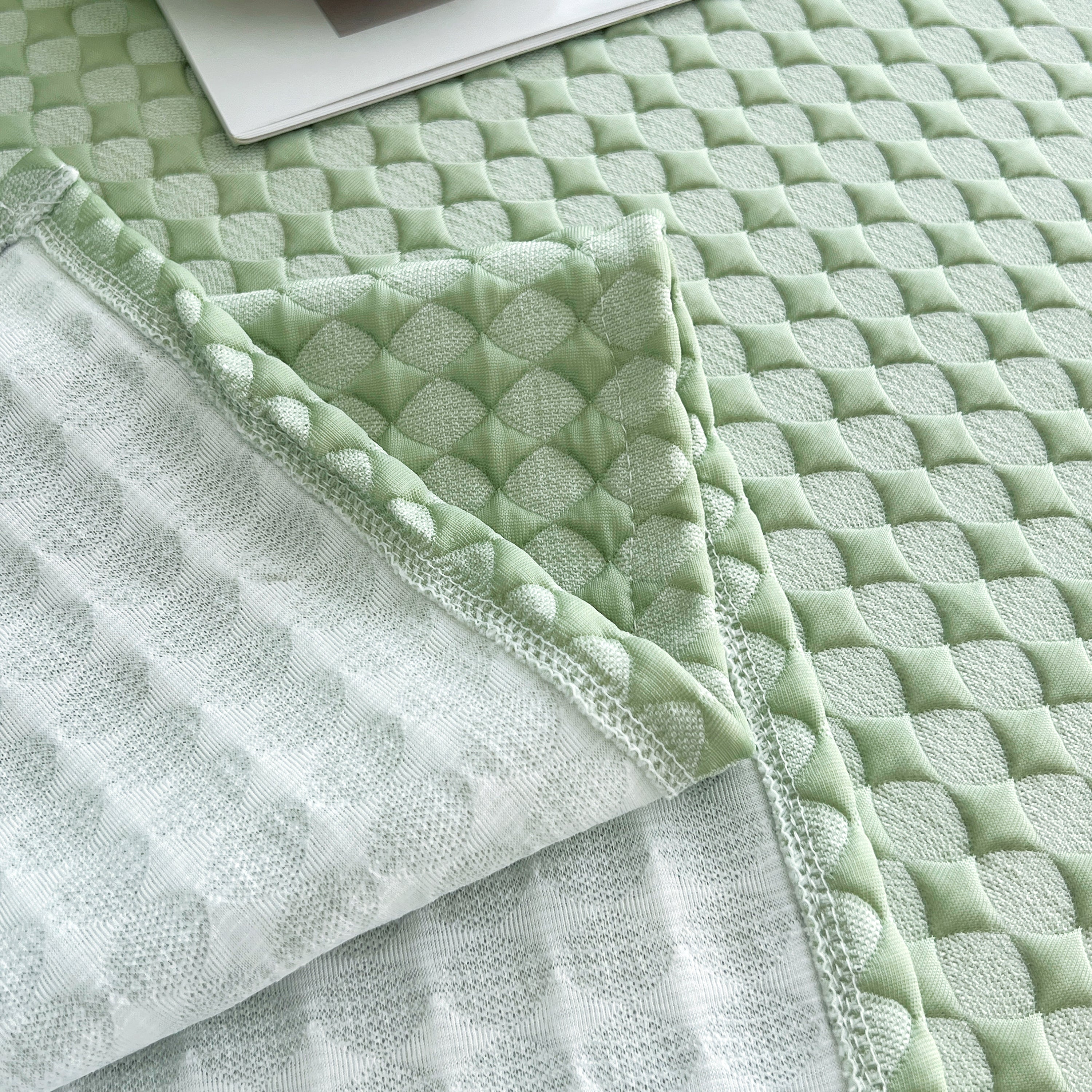 Cooling Textured Sofa Cover Washable Soft Couch Throw Blanket For Summer & Pets