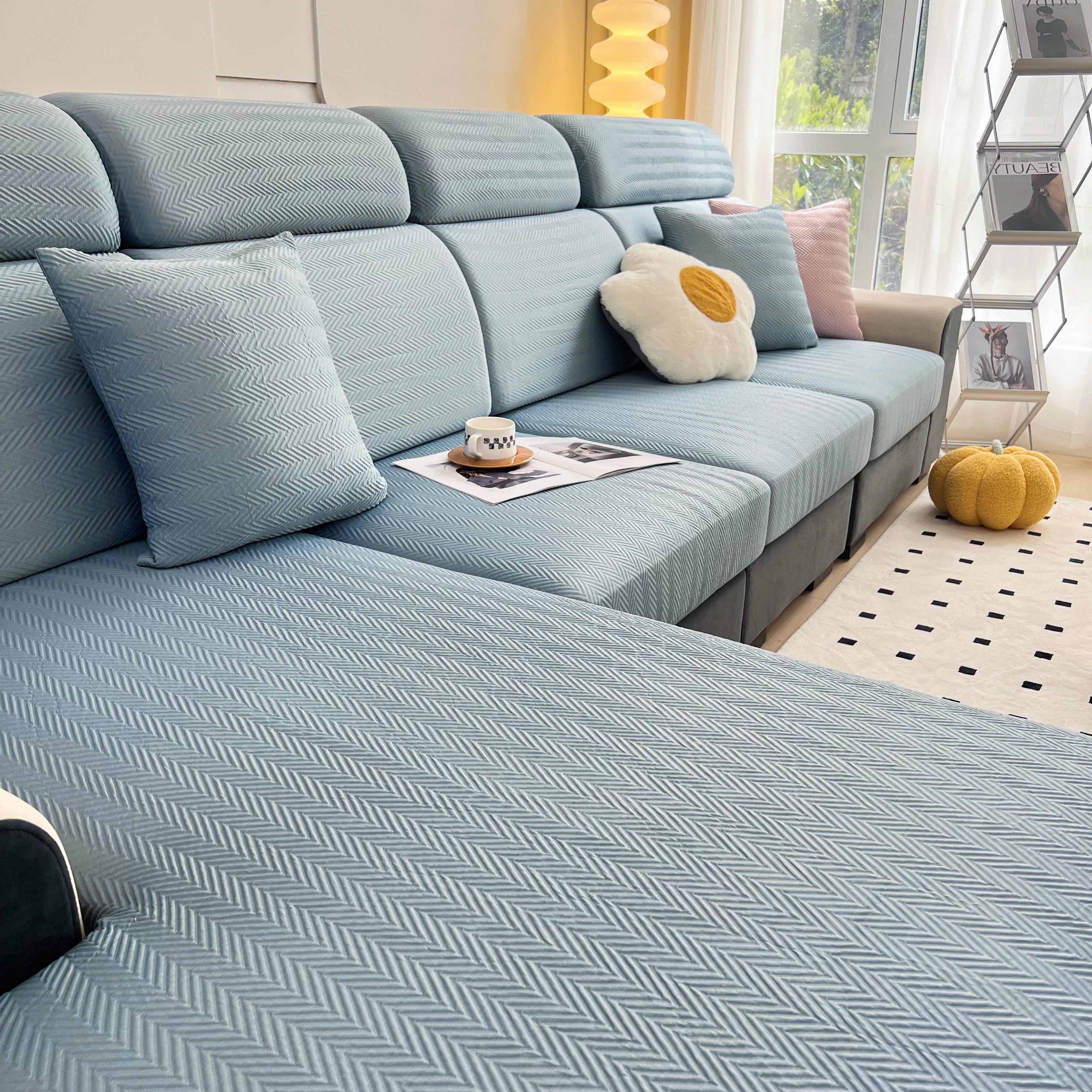 Cooling Stretchy Replacement Couch Cushion Covers For Sectional, Individual Couch Seat Cushion Covers