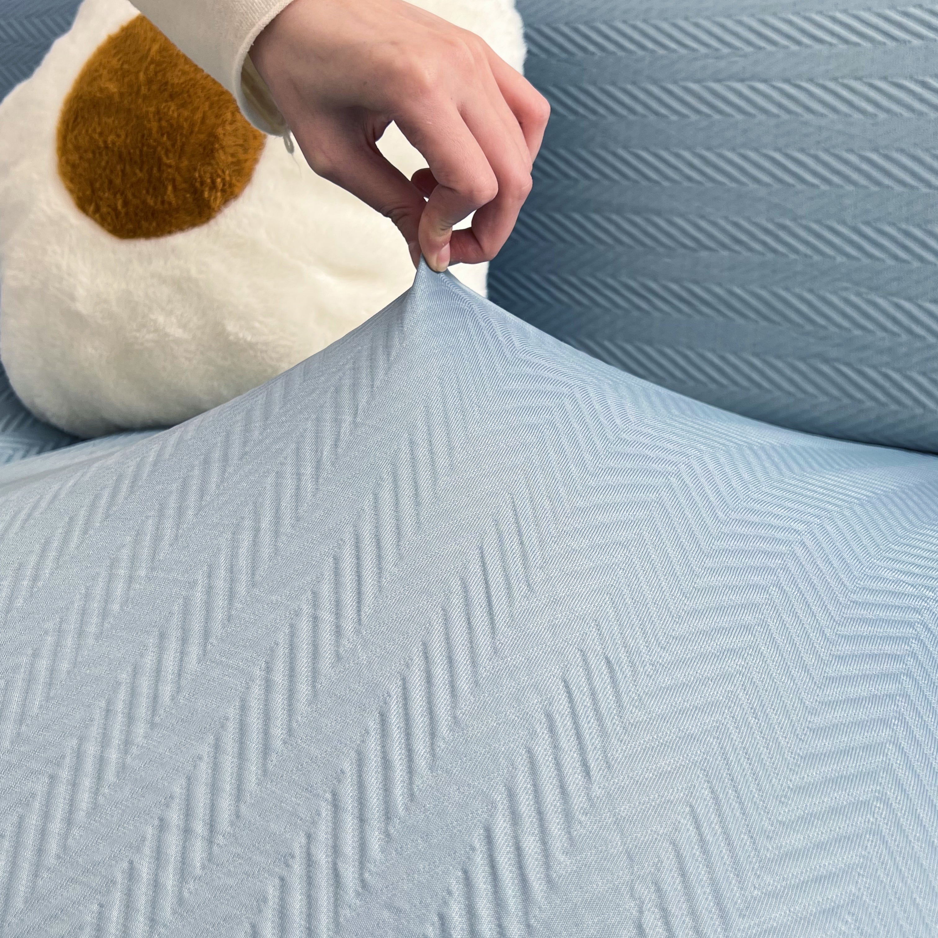 Cooling Stretchy Replacement Couch Cushion Covers For Sectional, Individual Couch Seat Cushion Covers