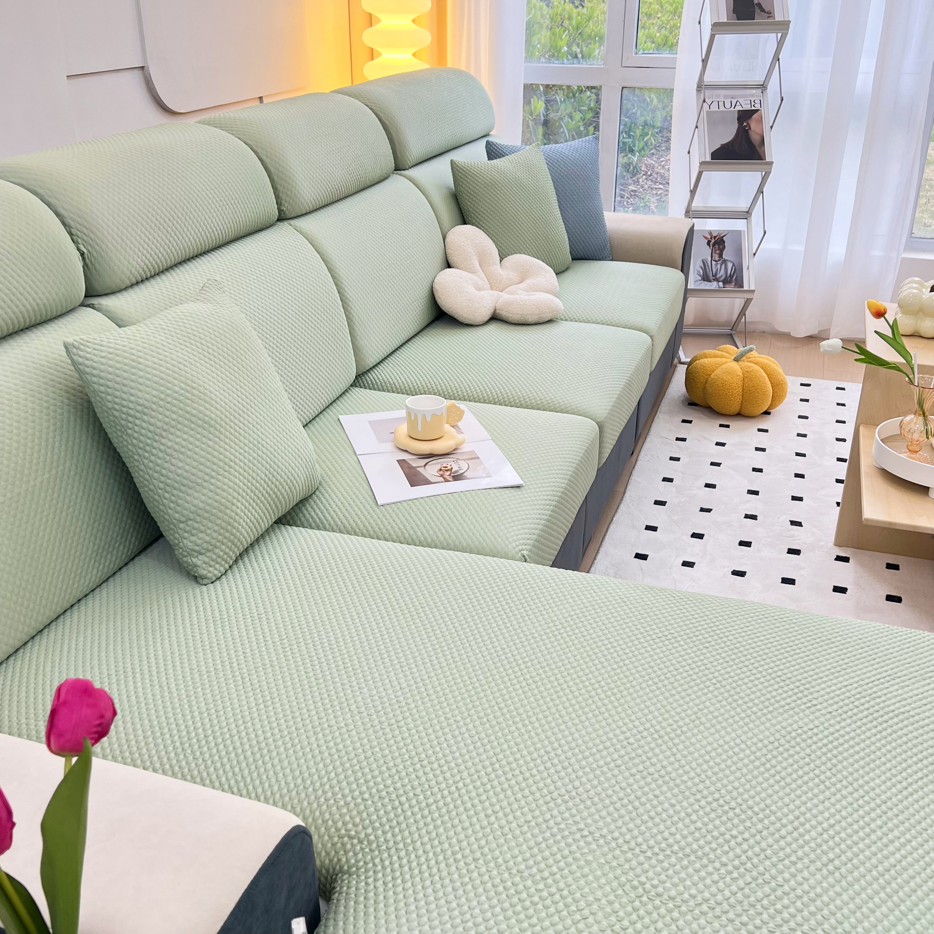 Cooling Stretch Sofa Seat Cushion Covers, Slip Covers For Cushions, Universal Couch Cushion Protector