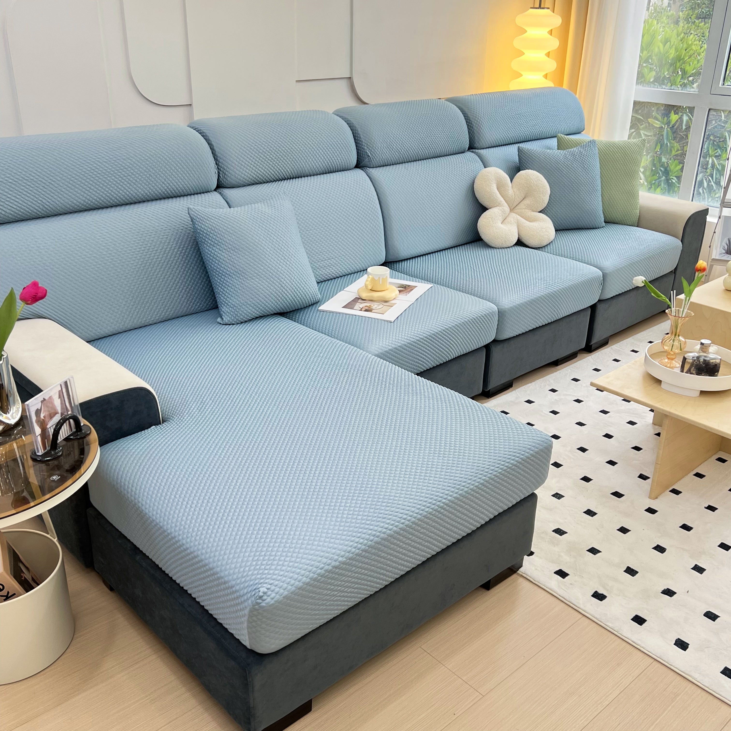 Cooling Stretch Sofa Seat Cushion Covers, Slip Covers For Cushions, Universal Couch Cushion Protector