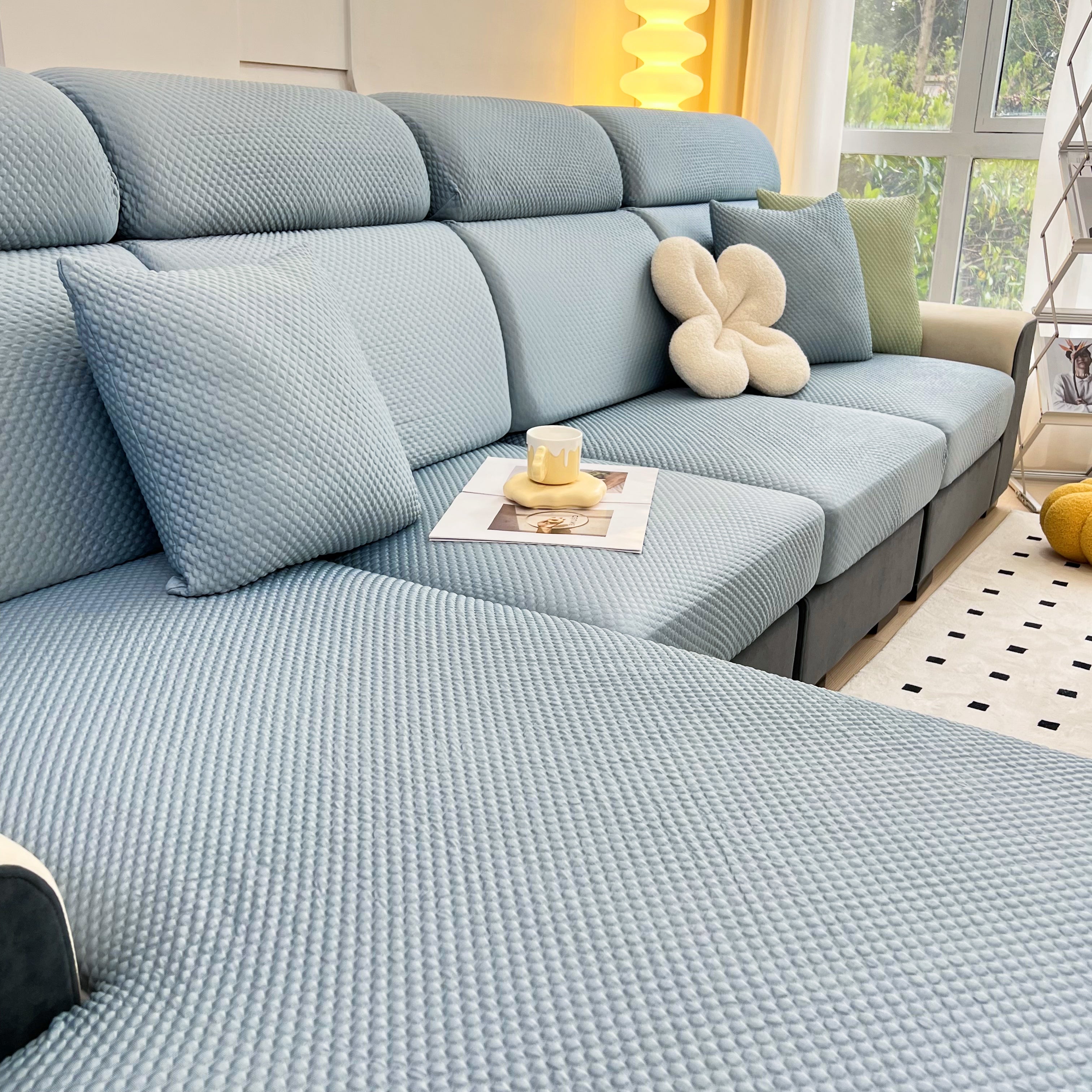 Cooling Stretch Sofa Seat Cushion Covers, Slip Covers For Cushions, Universal Couch Cushion Protector