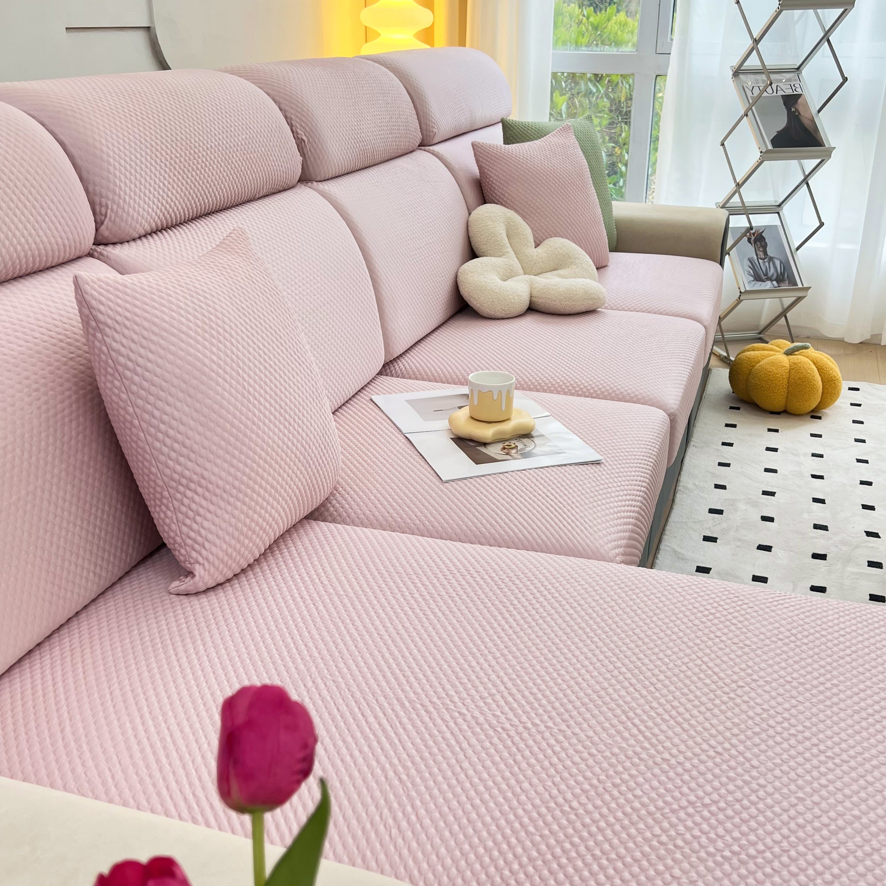 Cooling Stretch Sofa Seat Cushion Covers, Slip Covers For Cushions, Universal Couch Cushion Protector