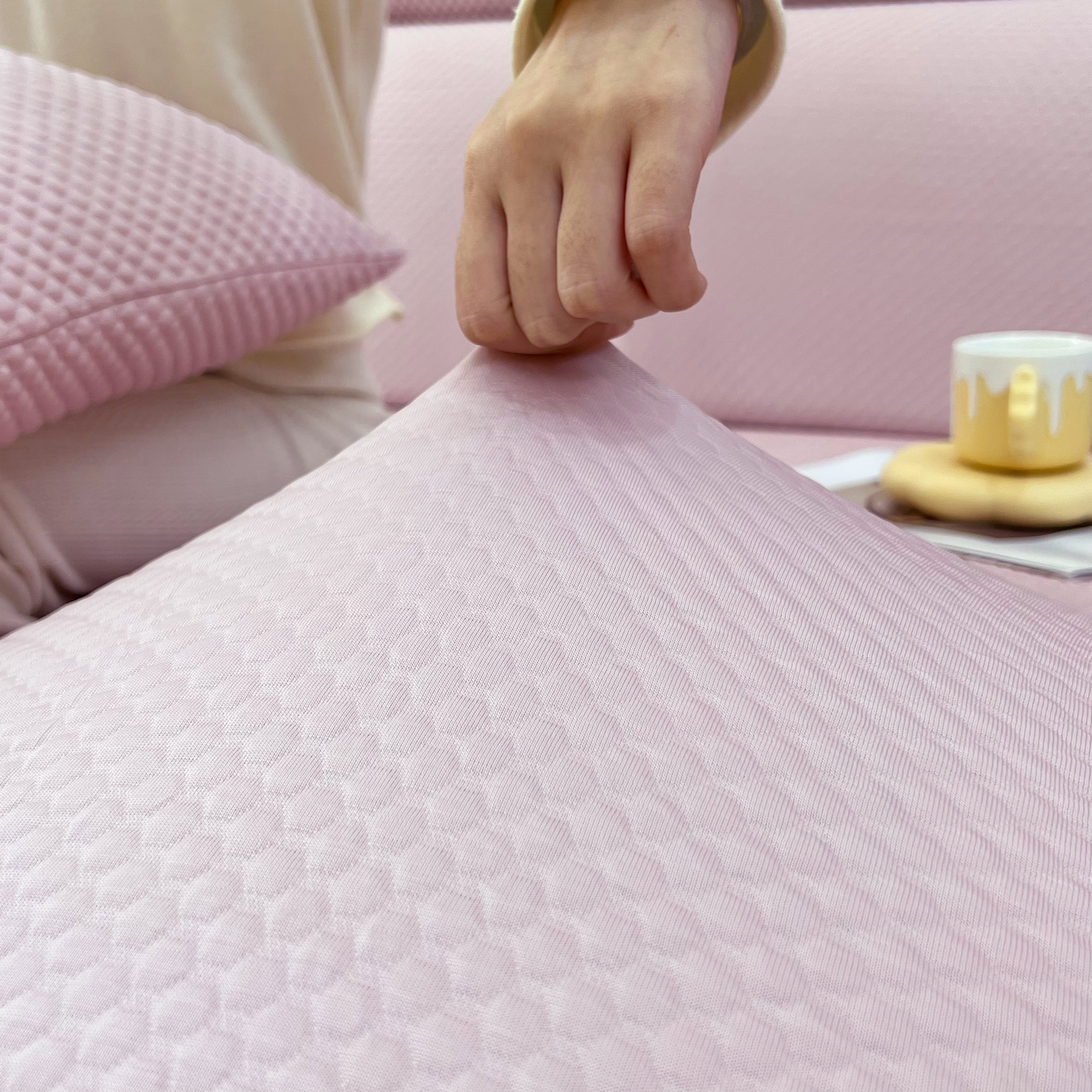 Cooling Stretch Sofa Seat Cushion Covers, Slip Covers For Cushions, Universal Couch Cushion Protector