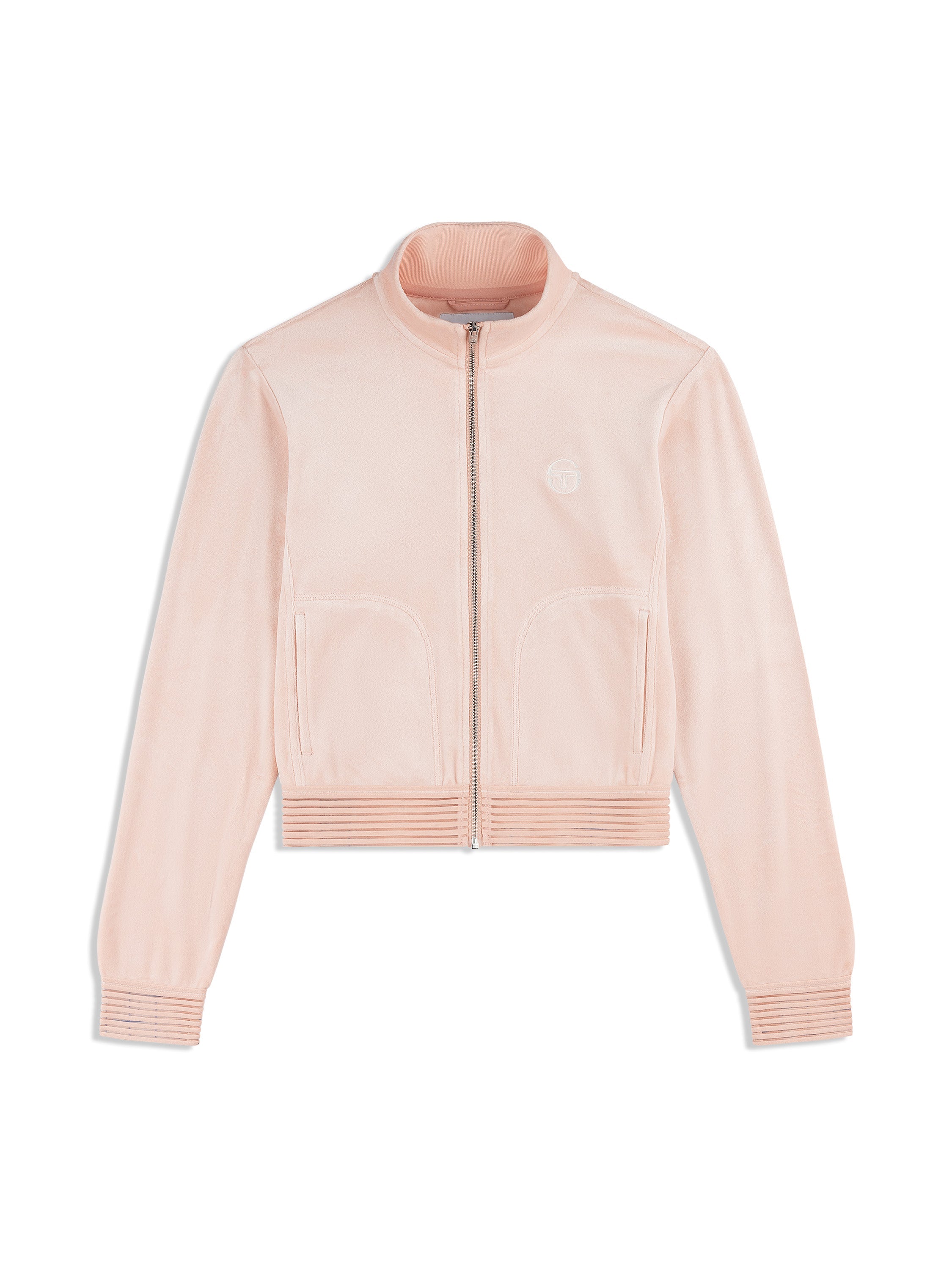 Piera Velour Track Jacket- Evening Sand