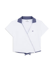Agata Wrap Polo- Brilliant White