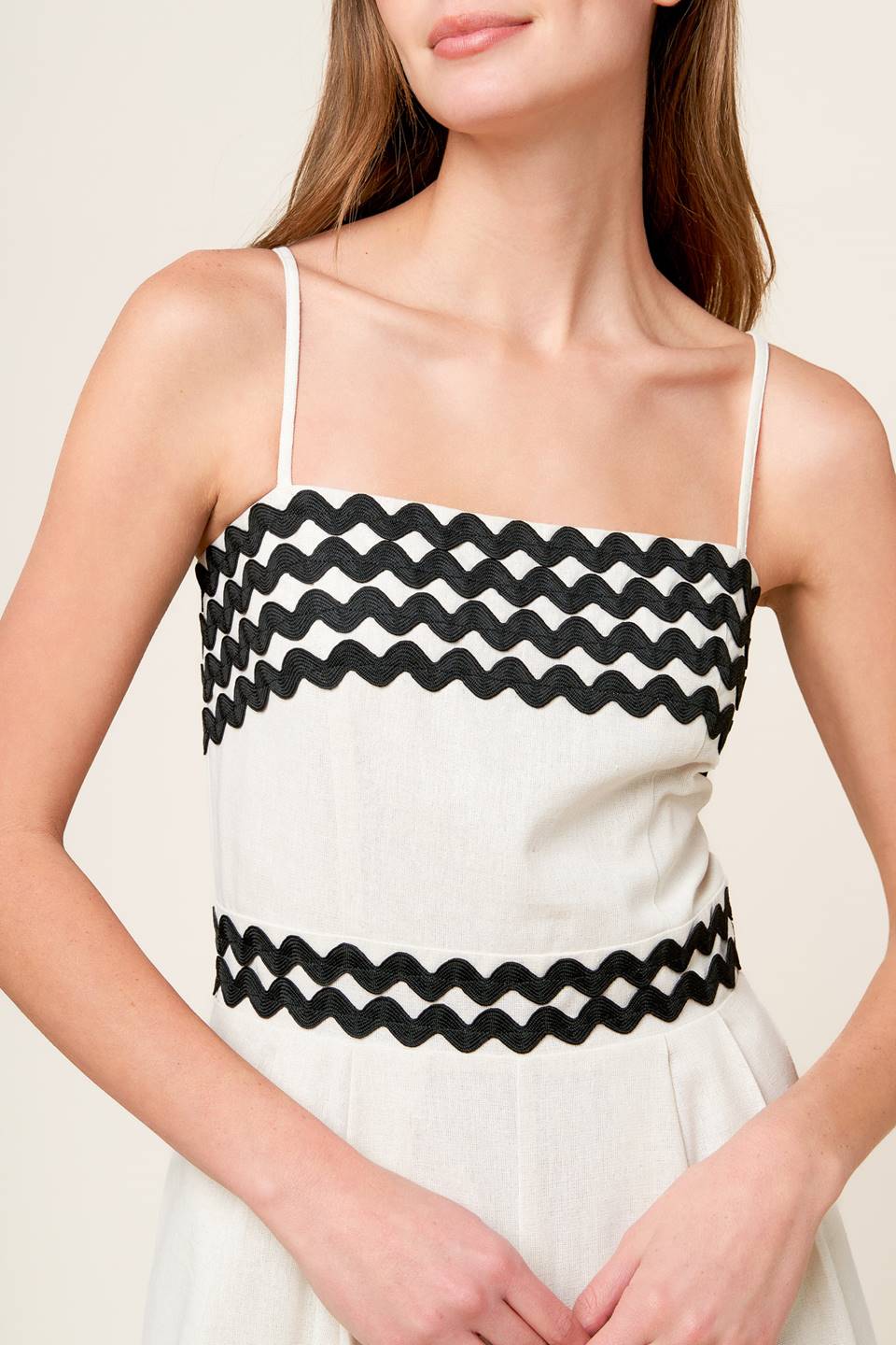 Meet At The Pier Cream Woven Jumpsuit