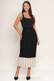 sweater length midi dress Wren complemented by the button Long-Sleeve Slim Sweater Midi Dress