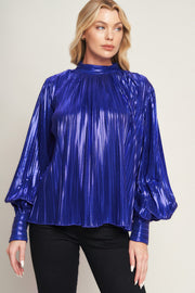 Pretty Companion Woven Foiled Top