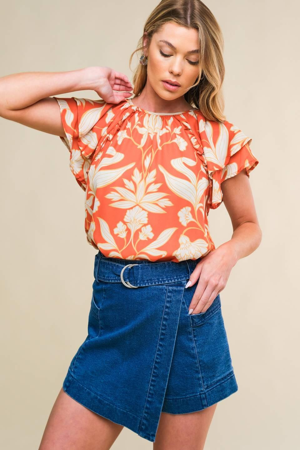 Into The Sky Woven Top