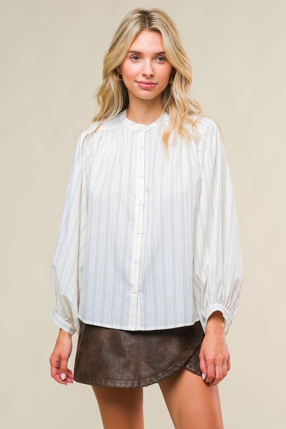 Clean Aesthetic Woven Top