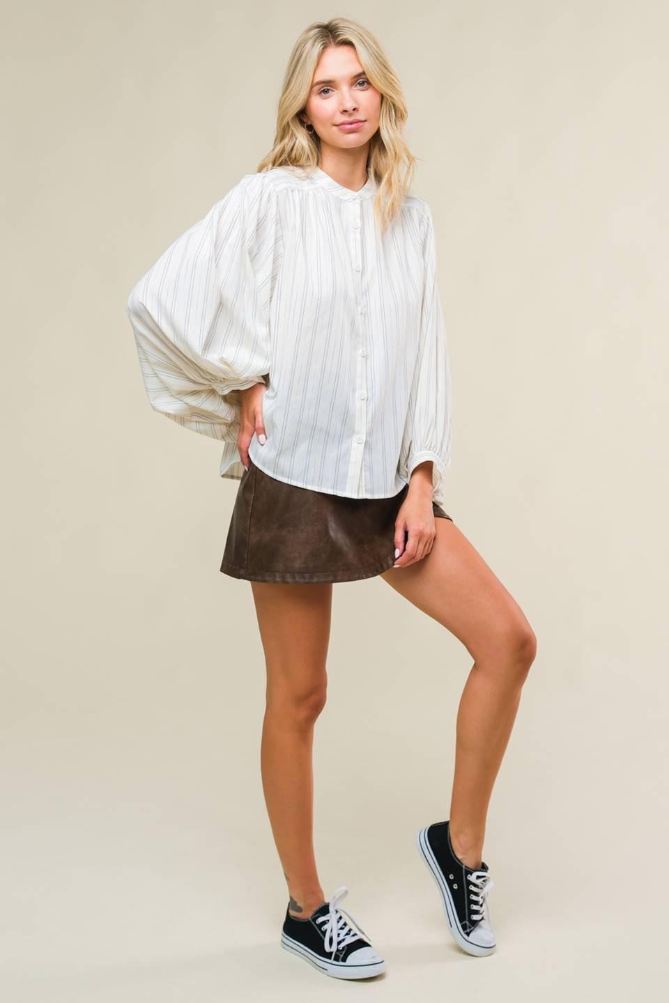 Clean Aesthetic Woven Top