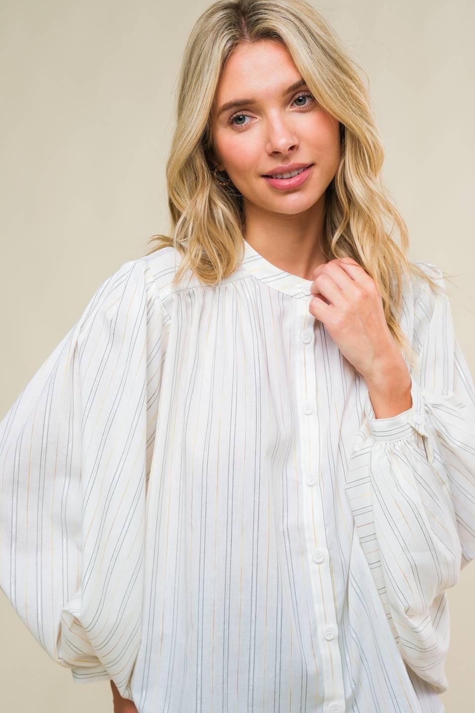 Clean Aesthetic Woven Top