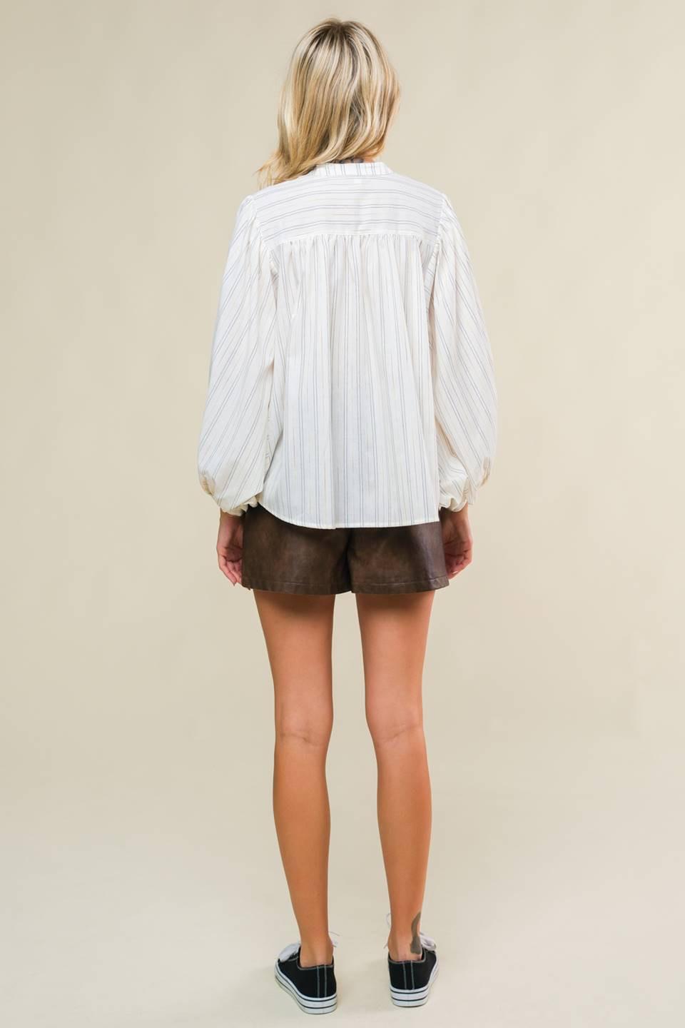 Clean Aesthetic Woven Top