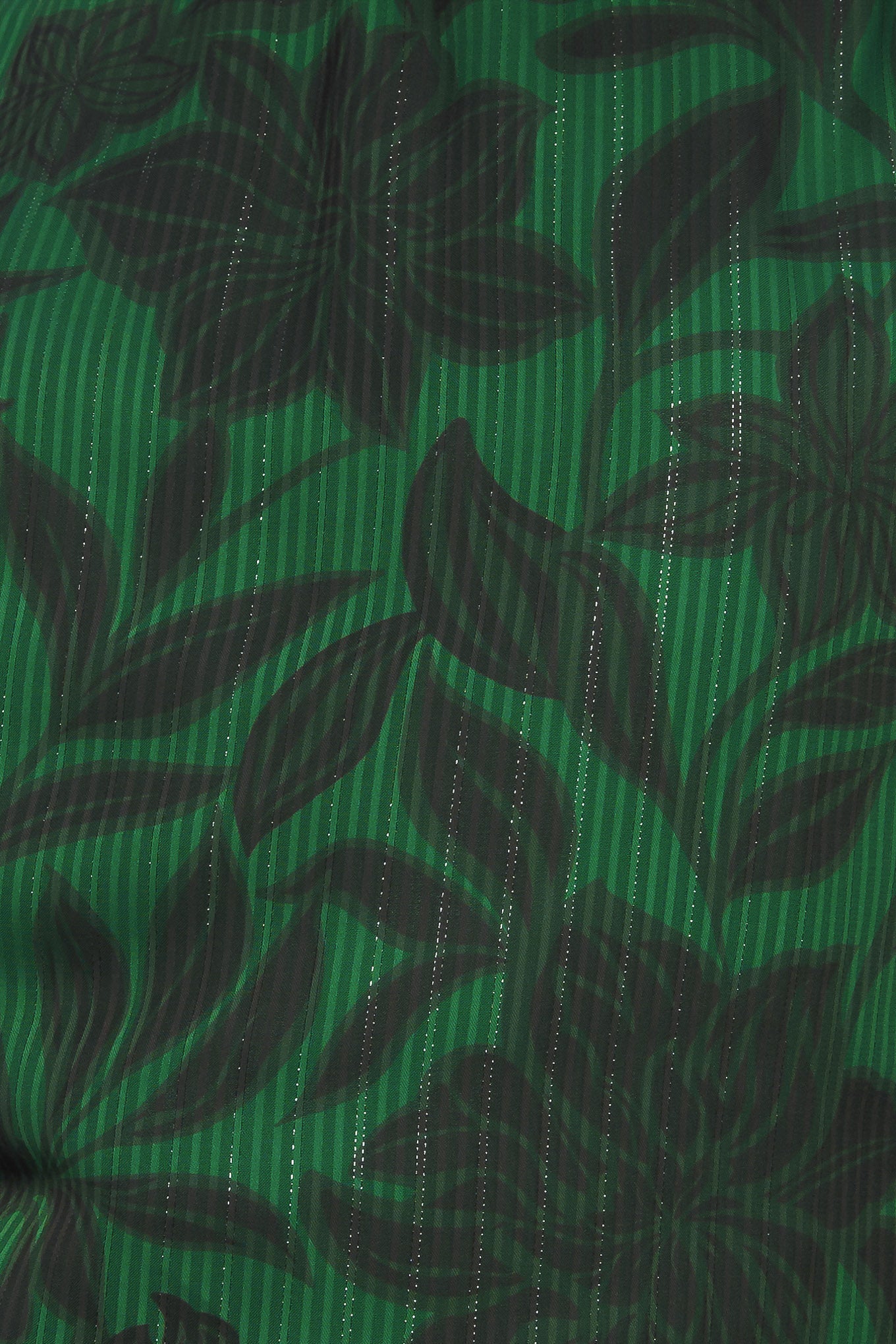 Noir Leaf Green Woven Top