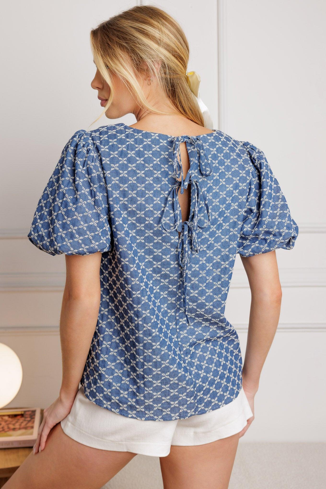 Ripples Of Time Woven Top