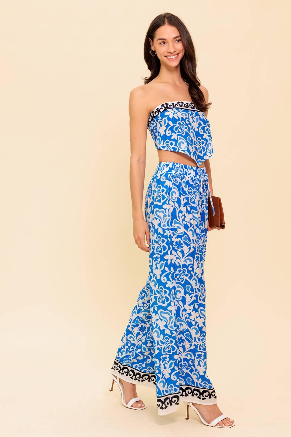 Sparking Inspiration Woven Top And Pant Set