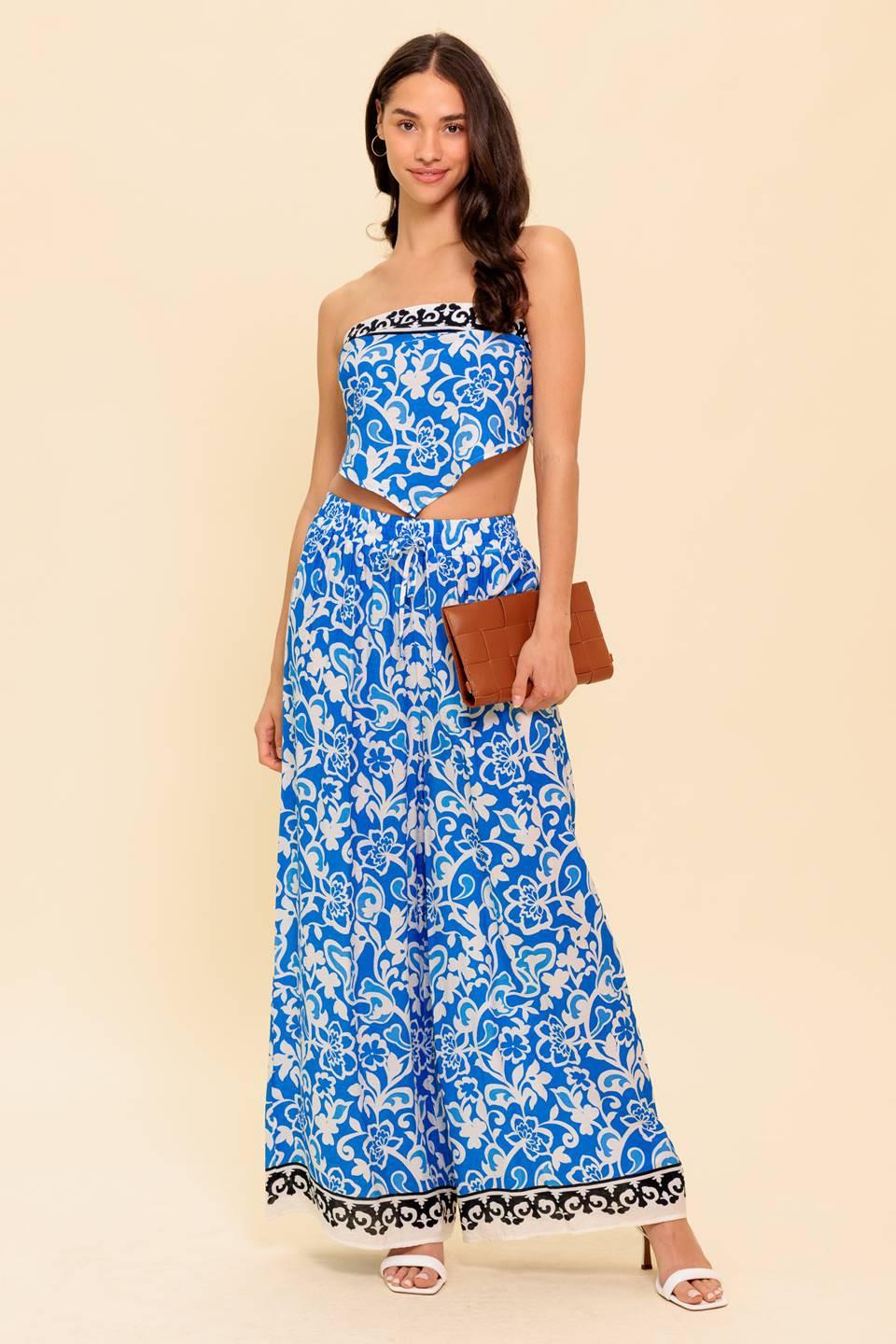 Sparking Inspiration Woven Top And Pant Set