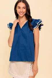 The Time Is Right Woven Top