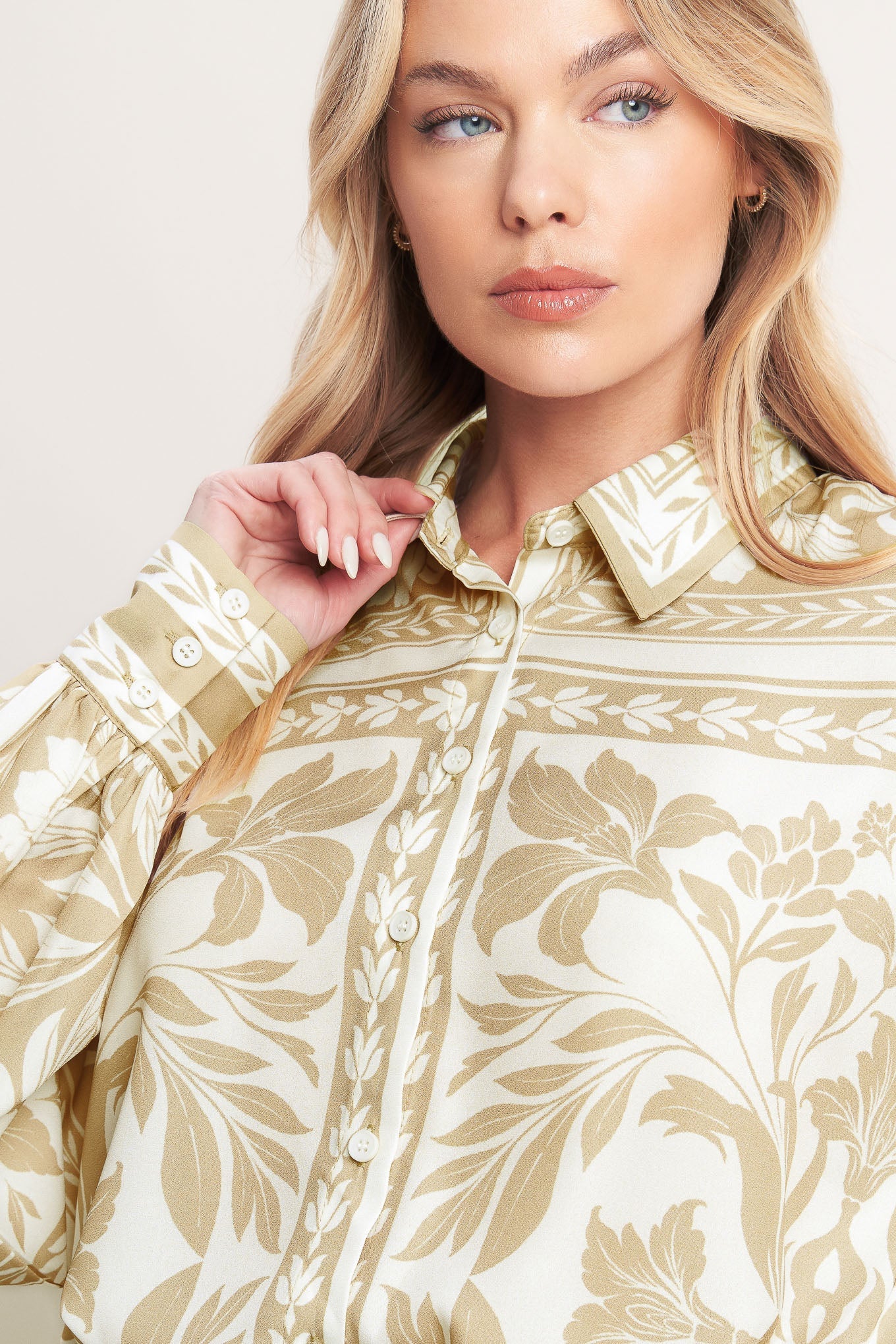 Palm Bazaar Woven Top