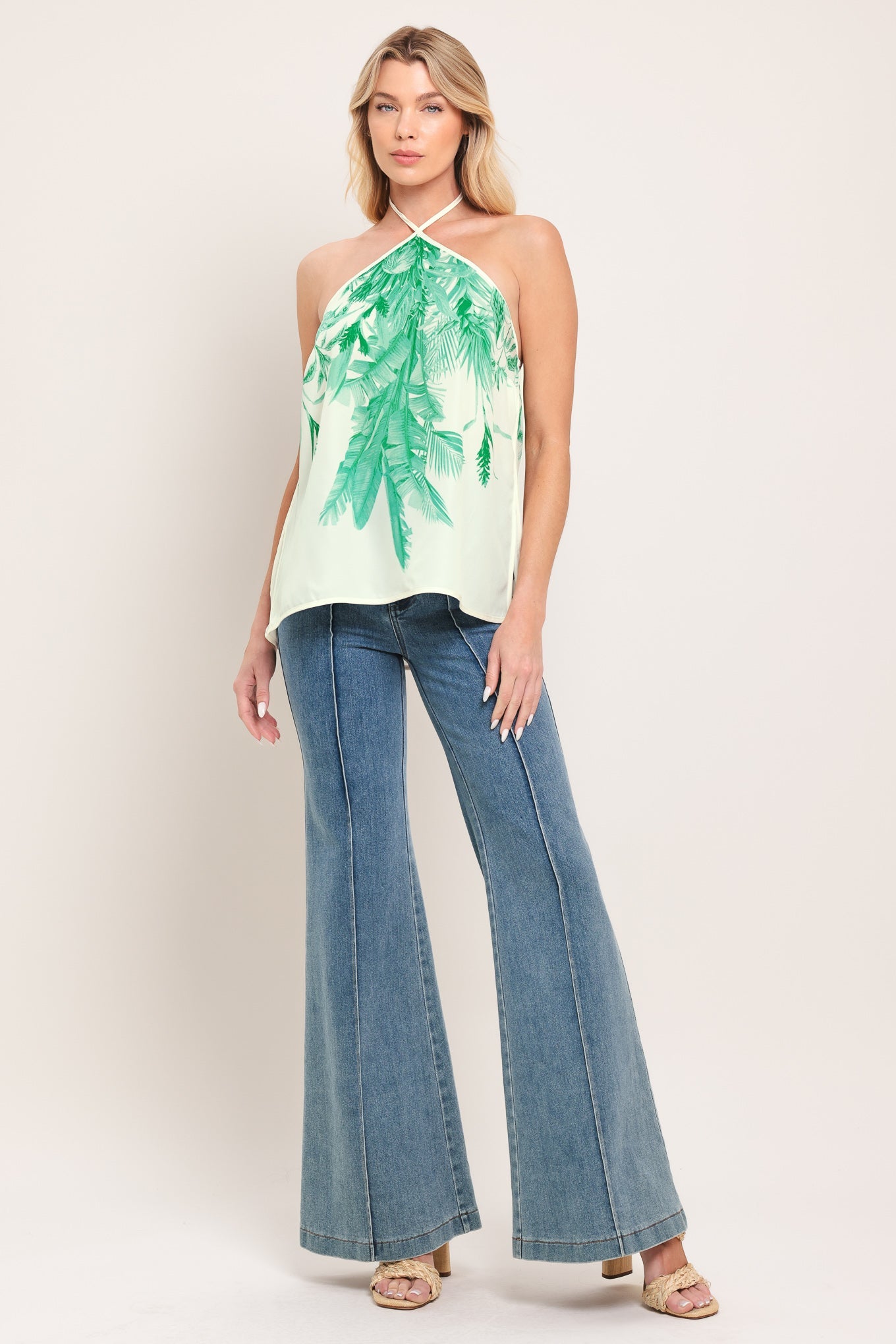 Palm Serene Woven Top