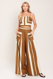 Luxe Coast Woven Top And Pant Set
