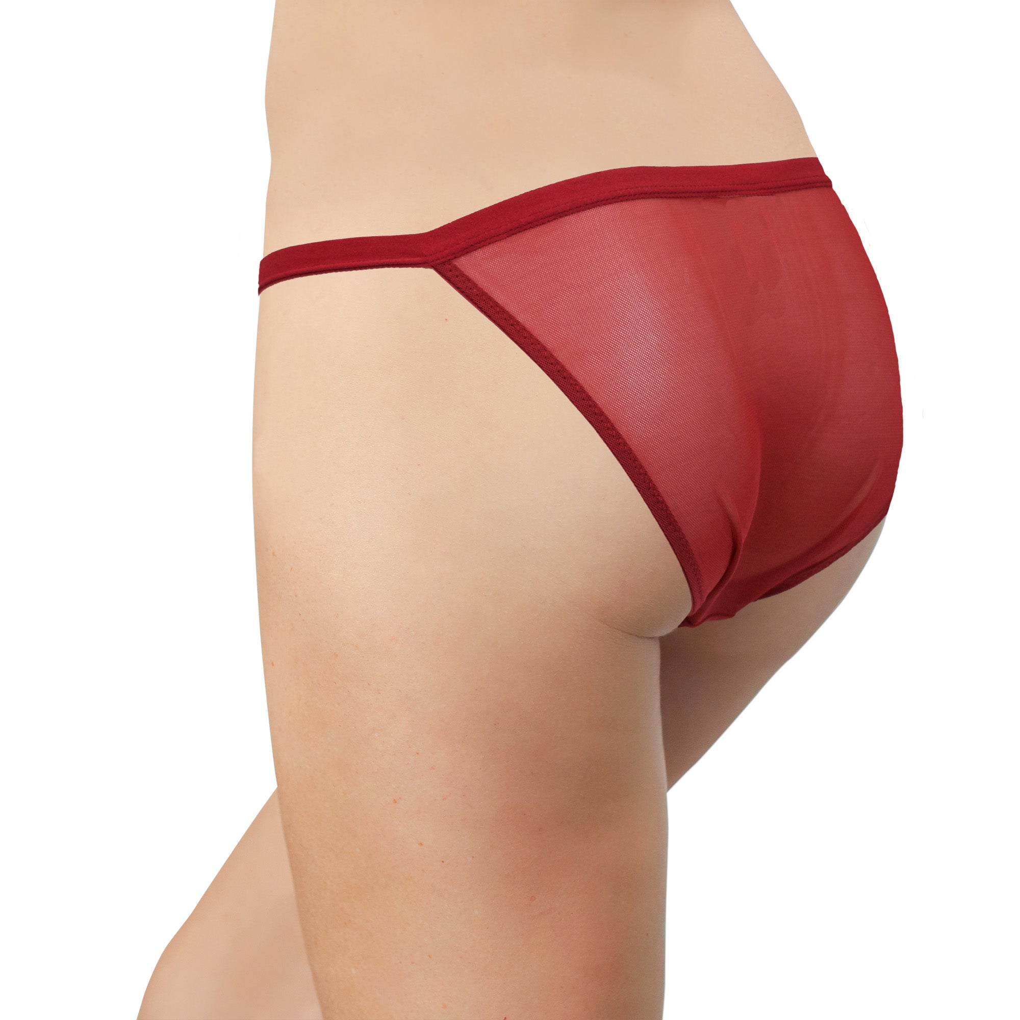 Mesh Bikini With Elastic Waist, Xs-2x