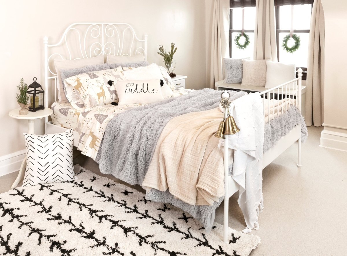 Solid Kantha Pick Stitch Yarn Dyed Cotton Woven Quilt/coverlet Set