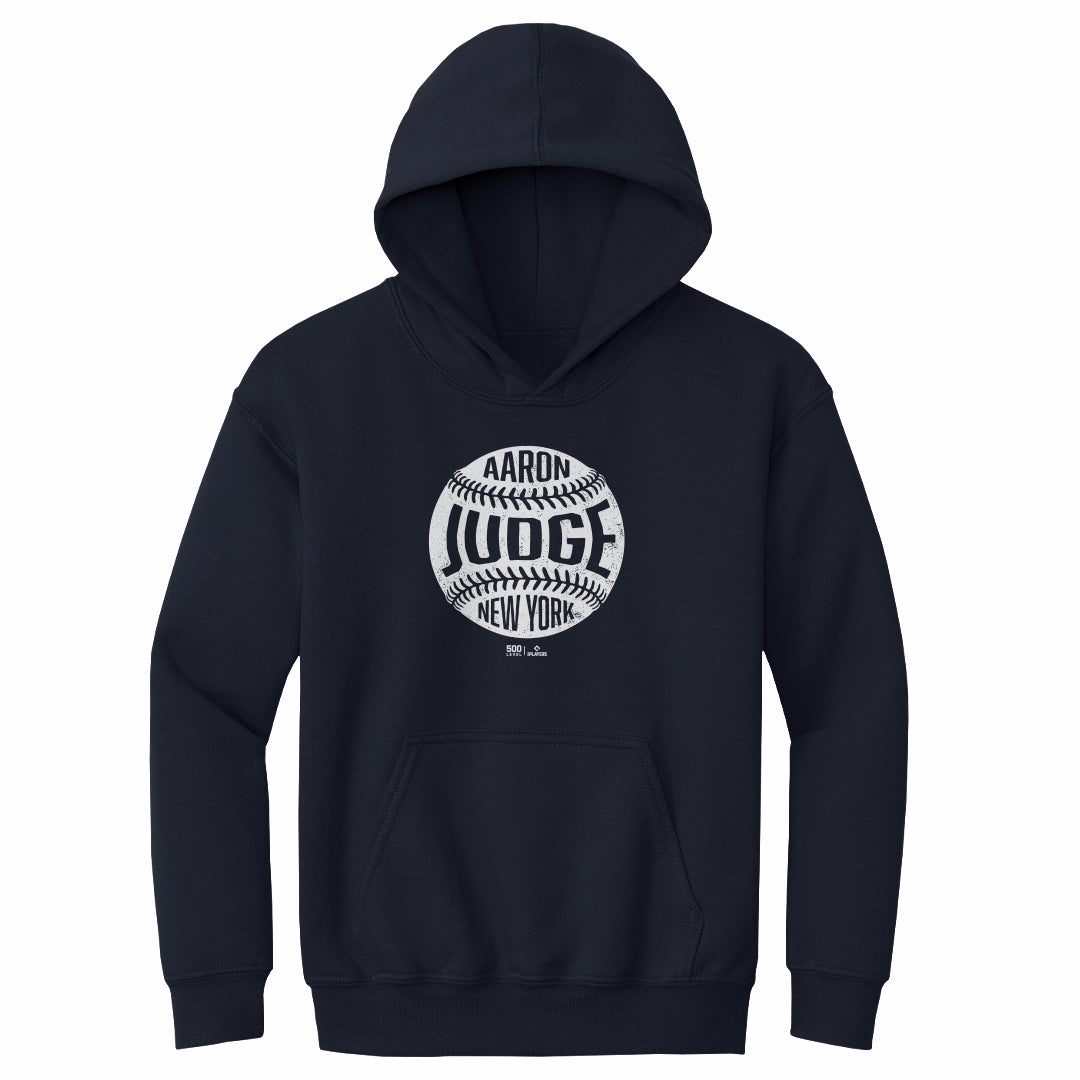 Aaron Judge New York Y Vintage Baseball Kids Hoodie