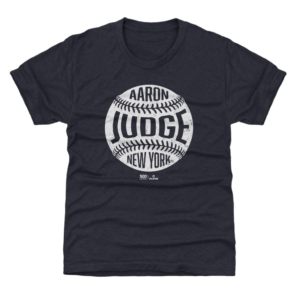Aaron Judge New York Kids Vintage Baseball WHT T-Shirt