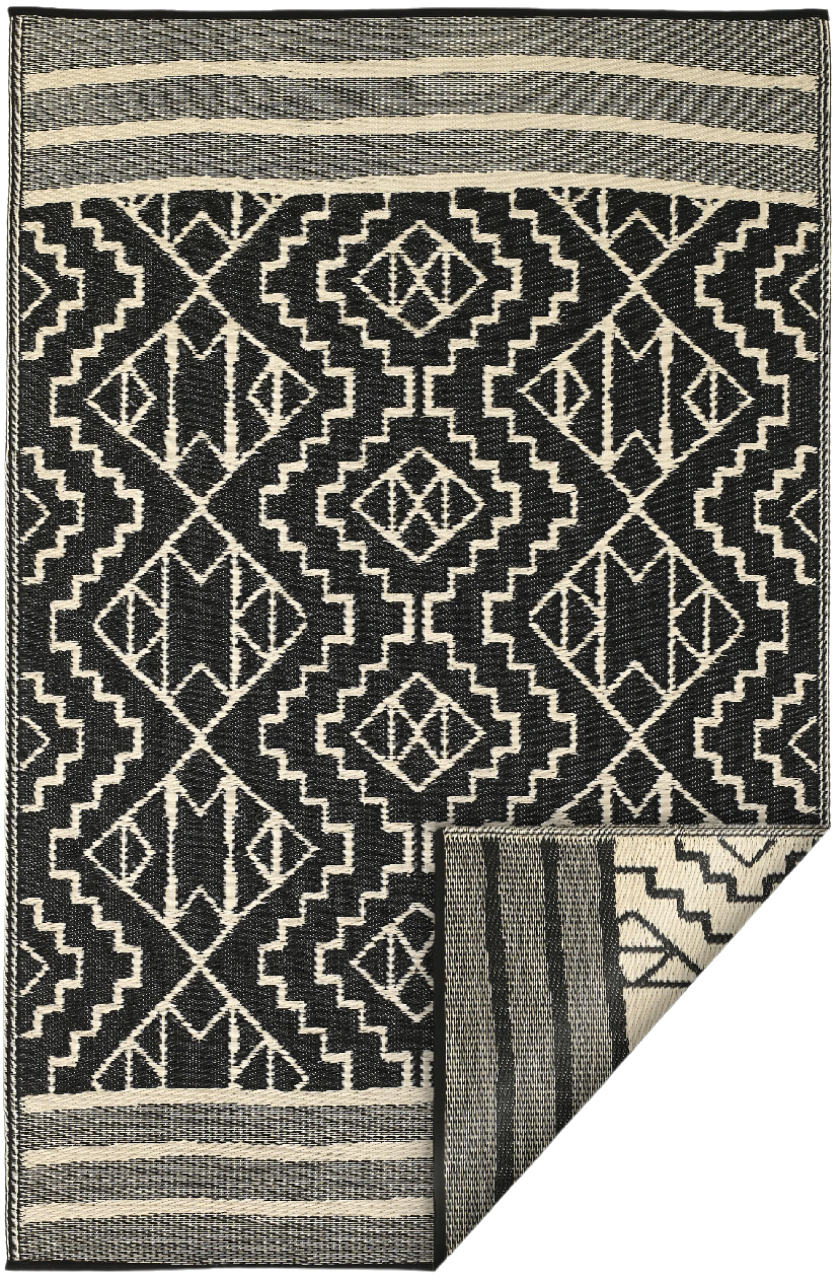 Kilimanjaro - Black Outdoor Rug For Patio Final Sale