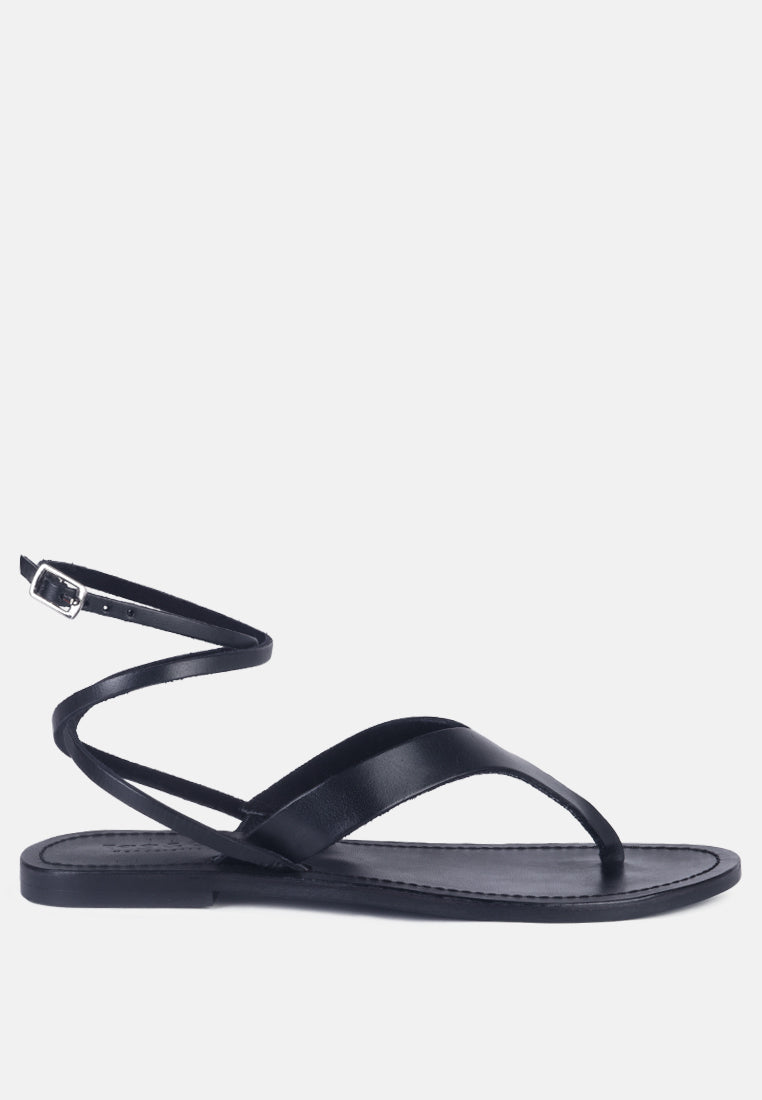 Wrap-Up Tie Around Flat Sandals