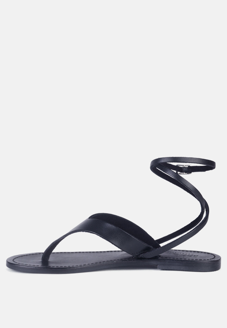 Wrap-Up Tie Around Flat Sandals