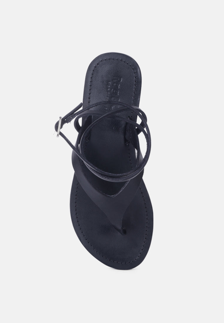 Wrap-Up Tie Around Flat Sandals